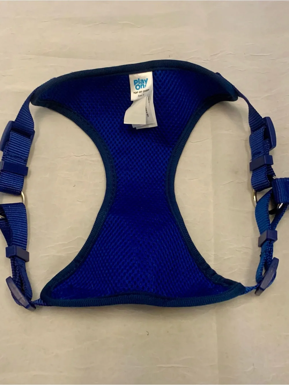 Play on,Blue Tie-Dye Pet Harness small